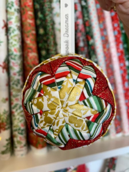 Folded Fabric Bauble Patchwork Dreamer