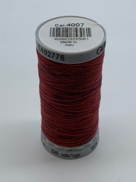 Gutermann Quilting Cotton Thread Variegated 4007 Red Blue