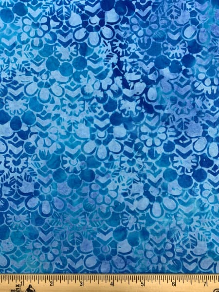 Anthology Floral Batik in Turquoise Quilting Fabric UK