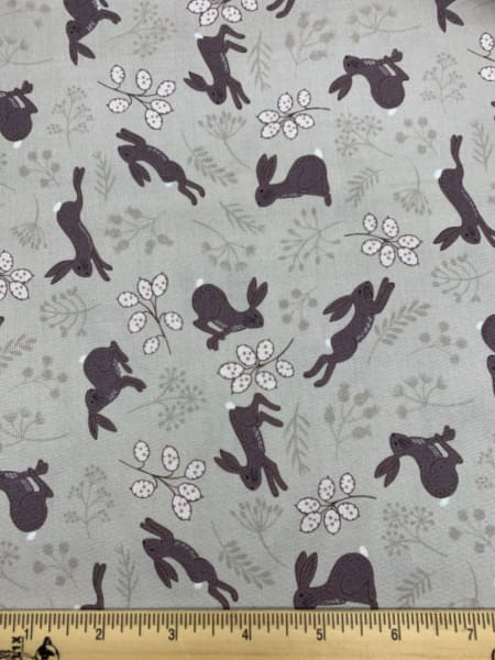 Hare on Natural Quilting Fabric from Water Meadowby Lewis and Irene