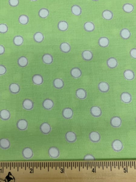 Bunny Tails in Green Cotton Quilting Fabric By Sam McBratney From Guess How Much I Love You For Clothworks