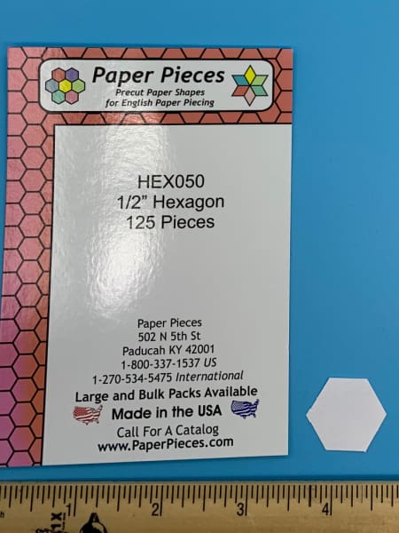1/4 of an Inch Hexagon Precut Paper Shapes for English Paper Piecing