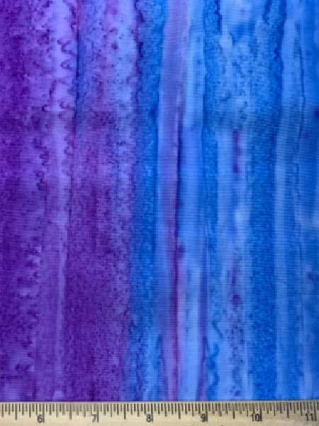 Landscape Blue/Purple Batik Quilting Fabric By Kingfisher