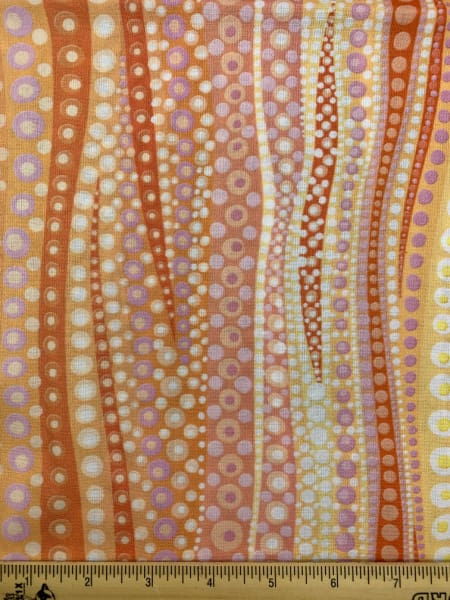 Dreamscapes Dots Orange Quilting Fabric by Ira Kennedy for Moda