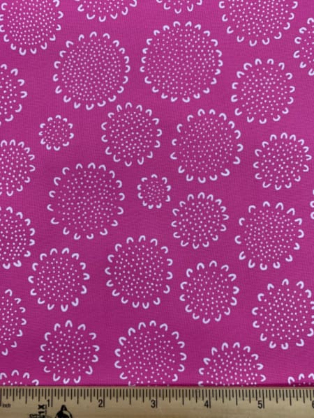 Candy Pink Floral Quilting Fabric from Blueberry Park by Karen Lewis for Robert Kaufman UK