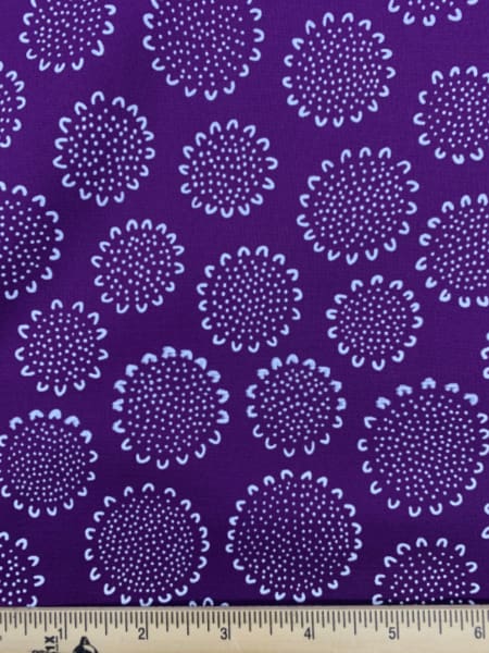 Hibiscus Floral Quilting Fabric from Blueberry Park by Karen Lewis for Robert Kaufman