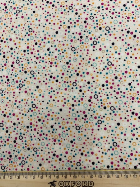 Bubbles in Cream Quilting Fabric from Reef by Beth Studley for Makower