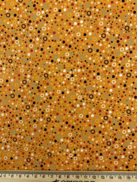 Bubbles in Orange Quilting Fabric from Reef by Beth Studley for Makower