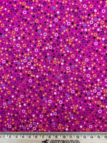 Bubbles in Pink Quilting Fabric from Reef by Beth Studley for Makower