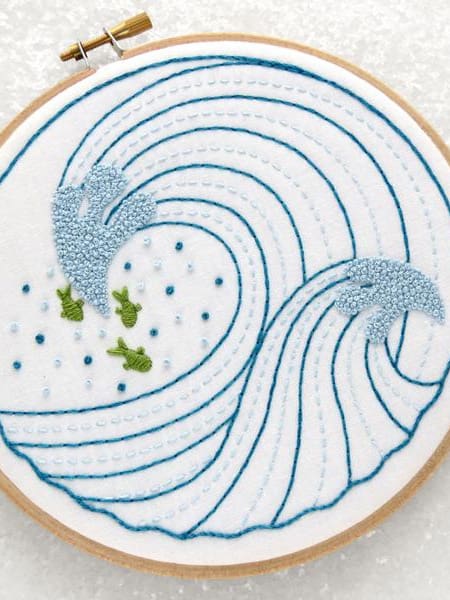 Ocean Waves Embroidery Pack from Oh Sew Bootiful
