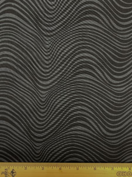 Waves in Coal from the Stealth collection quilting fabric