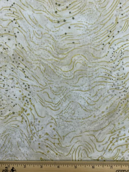 Cream Taupe Quilting Fabric from Cosmic Strands by Greta Lynn for Kanvas Studio Benartex