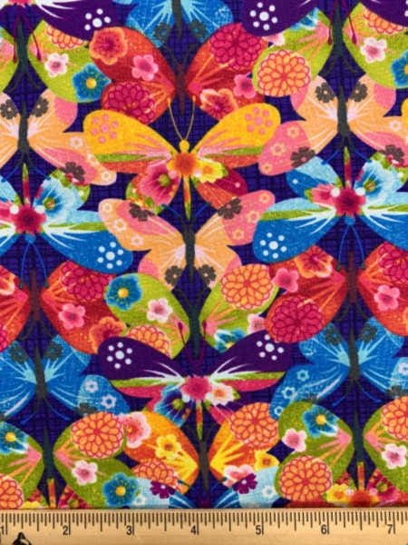 Dancing Wings Butterfly Purple quilting fabric from Studio E Fabrics uk