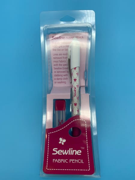 Sewline Fabric Pencil with spare leads in white