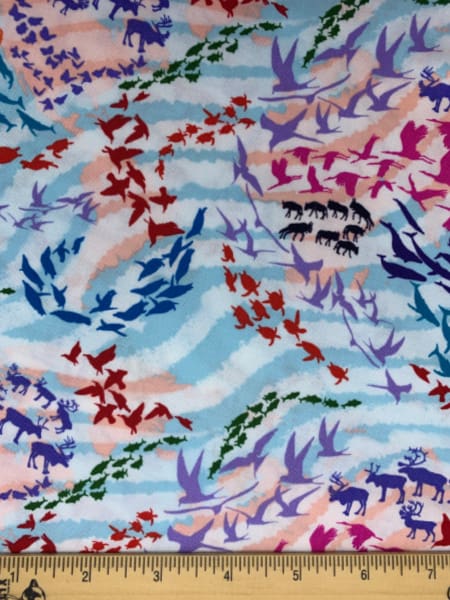 Migratory Map quilting fabric from Migration by Lorraine Turner for Timeless Treasures