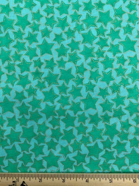 Starlight Green Quilting Fabric By Michael Miller uk