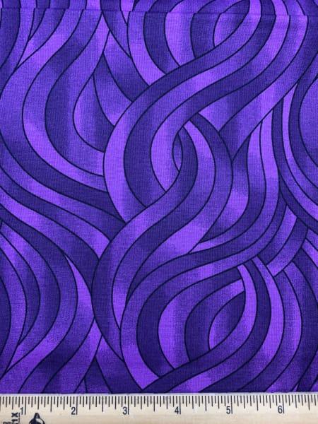 Swirls quilting fabric