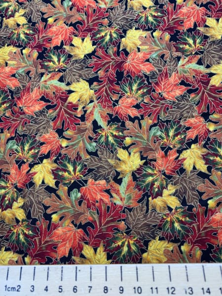 Autumn Leaves quilting fabric from Timeless Treasures UK