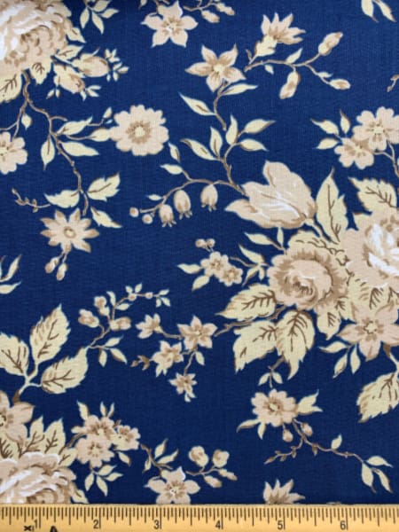 Crystal Lane Winter Blue quilting fabric from Moda UK