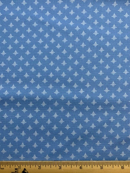 Porch Light French Blue quilting fabric Moda UK