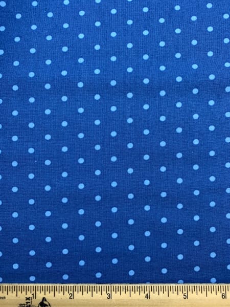Snow Dots Crystal Blue quilting fabric from Moda UK
