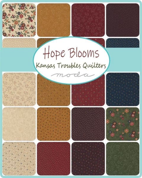 Hope blooms ten inch fabric squares by Moda UK
