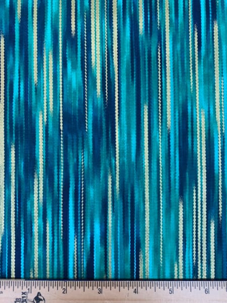 Serenade Stripe Emerald Green quilting fabric by Greta Lynn for Kanvas Studio Benartex UK