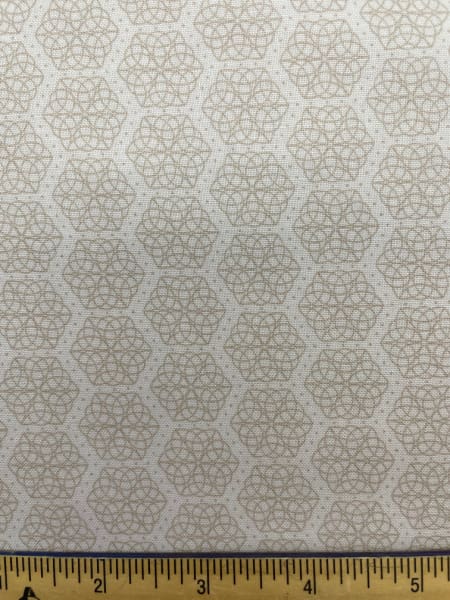 Celtic Knots Dark Cream quilting fabric from Lewis and Irene UK