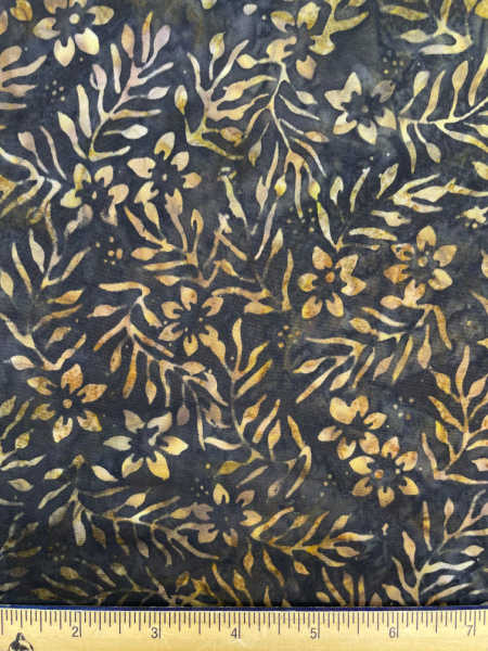 Creaky Leaves batik quilting fabric from Timeless Treasures UK