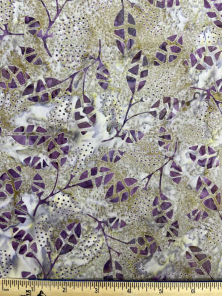 fig leaf tonga batik quilting fabric from Timeless treasures UK