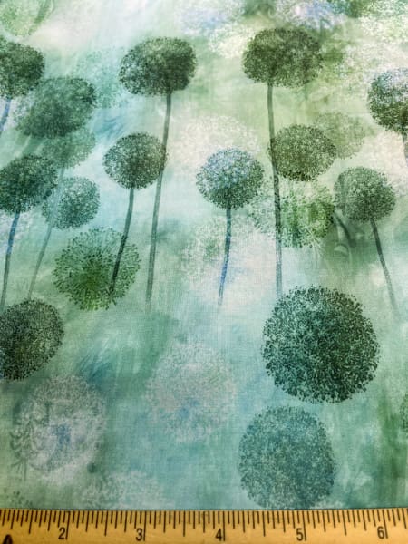 Allium in Green by McKenna Ryan for Hoffman fabrics UK