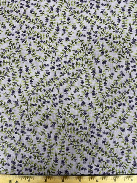 Creeping Thyme In Lavender Quilting Fabric from Wild Iris by Holly Taylor for Moda UK