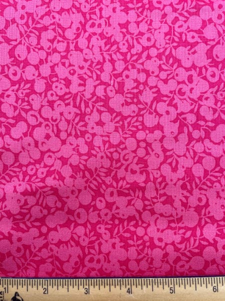 Wiltshire Shadow Raspberry quilting fabric from Liberty of London UK