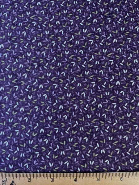Cuttings Plum quilting fabric from Iris and Ivy by Moda UK