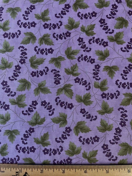 Lavender Ivy quilting fabric from Iris and Ivy by Moda UK