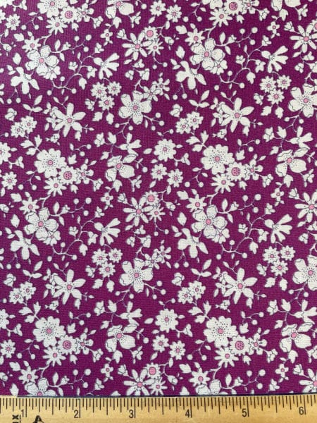 Maddsie Silhouette purple from Flower Show Botanical Jewel from Liberty UK Quilting Cotton