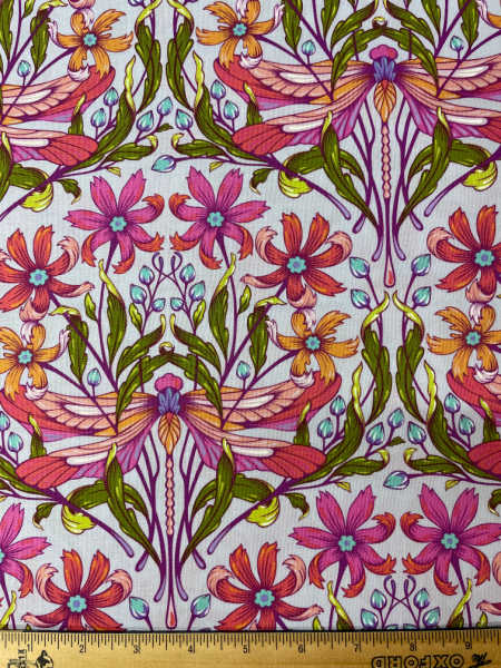 Dragon Your Feet Dawn from Moon Garden by Tula Pink from Free spirit fabrics UK