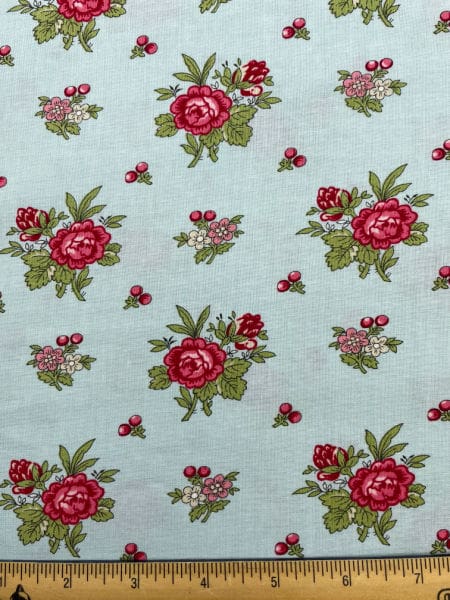 Heavenly Fleurs Frosty Morning Quilting Fabric from I believe in angels by Bunny Hill Designs for Moda UK