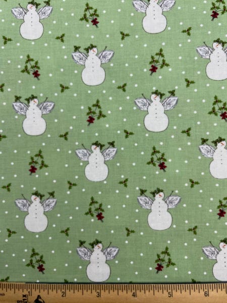 Snow Angel Mistletoe Quilting Fabric from I believe in Angels from Bunny Hill Designs for Moda UK