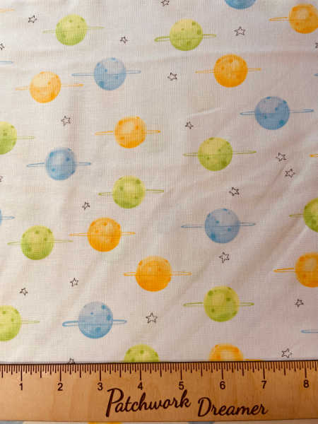 Lewe Galaxy Planets Quilting Fabric by Susybee UK