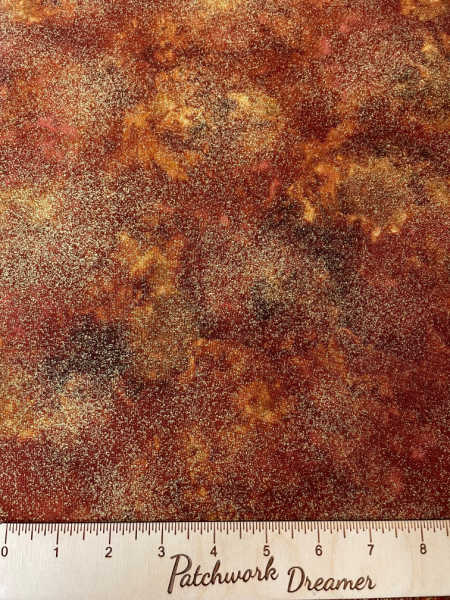 Shimmer rust quilting fabric Timeless Treasure UK