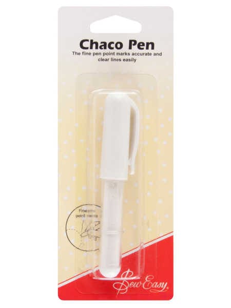 Fine point pen marks accurate and clear lines. Powdered chalk brushes away easily. UK