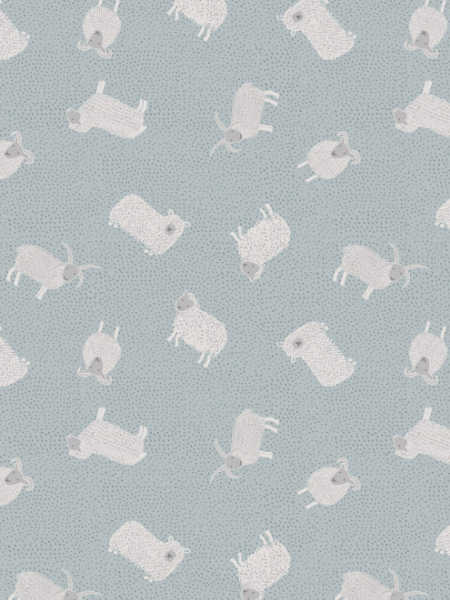 Sheep on grey quilting fabric from Country Life Reloved by Lewis and Irene