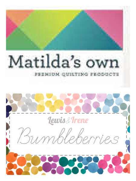 Matilda wadding and Bumbleberries BB02 backing