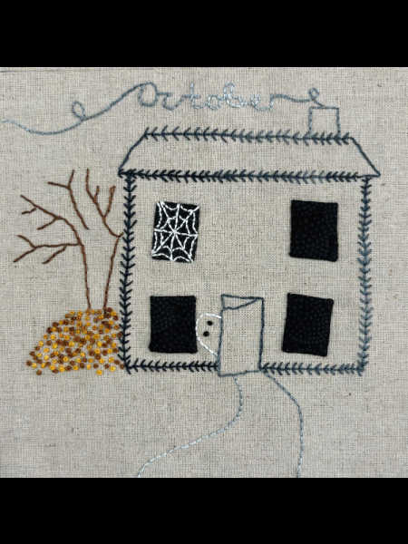 October Block of the month slow sewing in a fast world