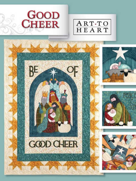 Good cheer applique book by Nancy Halvorsen for Art to Heart UK