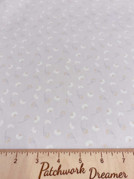 Petal play on light blush pink quilting fabric from the Heart of Summer collection by Cassandra Connolly for Lewis and Irene UK