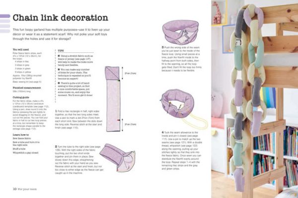Sewing Machine Projects for Children chain from Sewing Machine Projects for Children by Angela Pressley UK