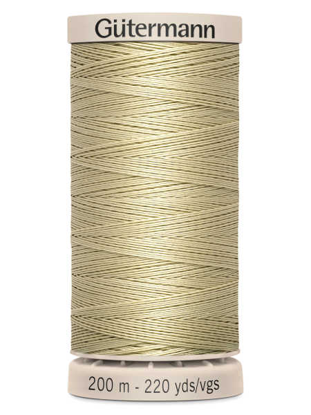 Gutermann Cotton Hand Quilting Thread - 200m Spool - Colour 0928 (Light Beige / Sand) uk