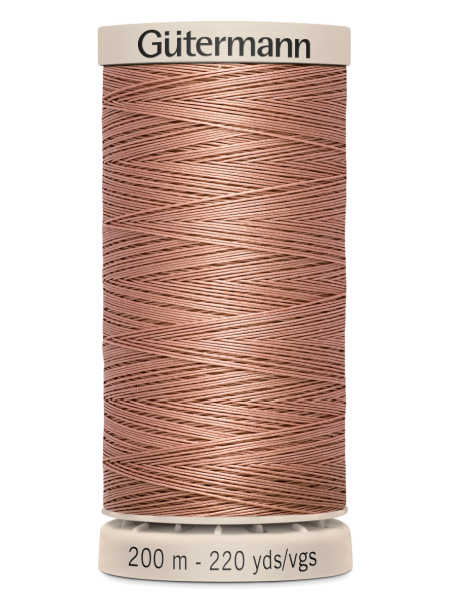 Gutermann Cotton Hand Quilting Thread - 200m Spool - Colour 2626 (Dusty Rose / Muted Copper) uk